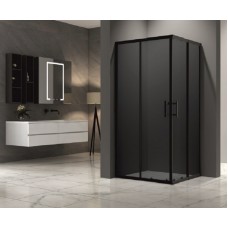 Квадратна душ кабина NANO, в черно